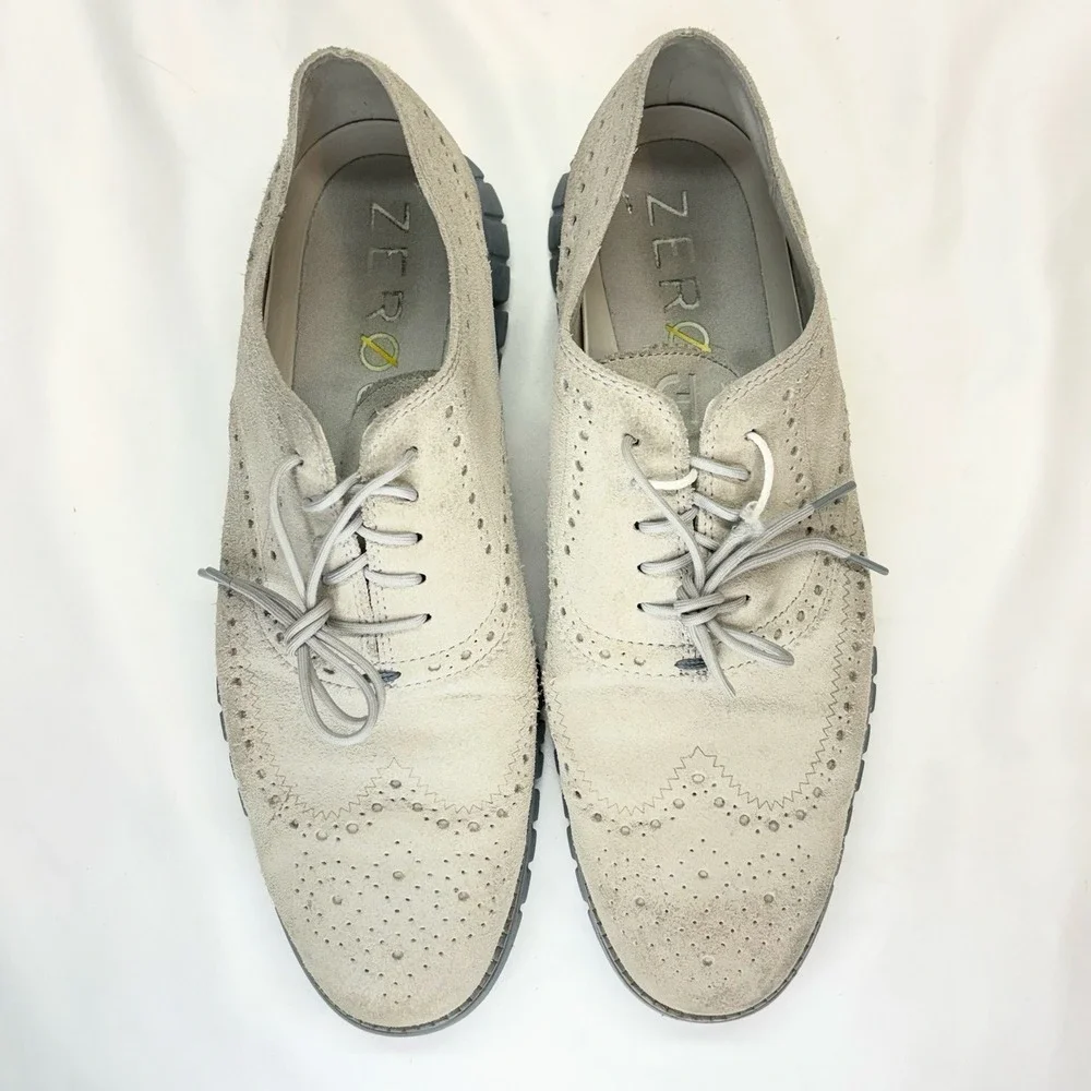Cole Haan ZeroGrand‎ Men's Sz 11 M Wing Tip Suede Shoes